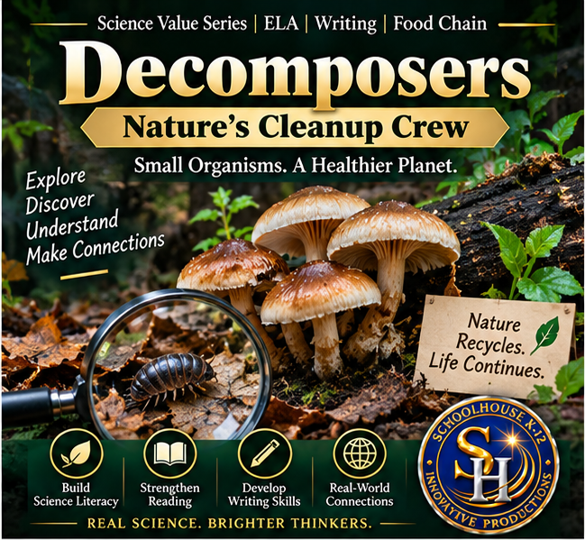 Decomposers: Nature’s Cleanup Crew cover, Grades 3rd–6th