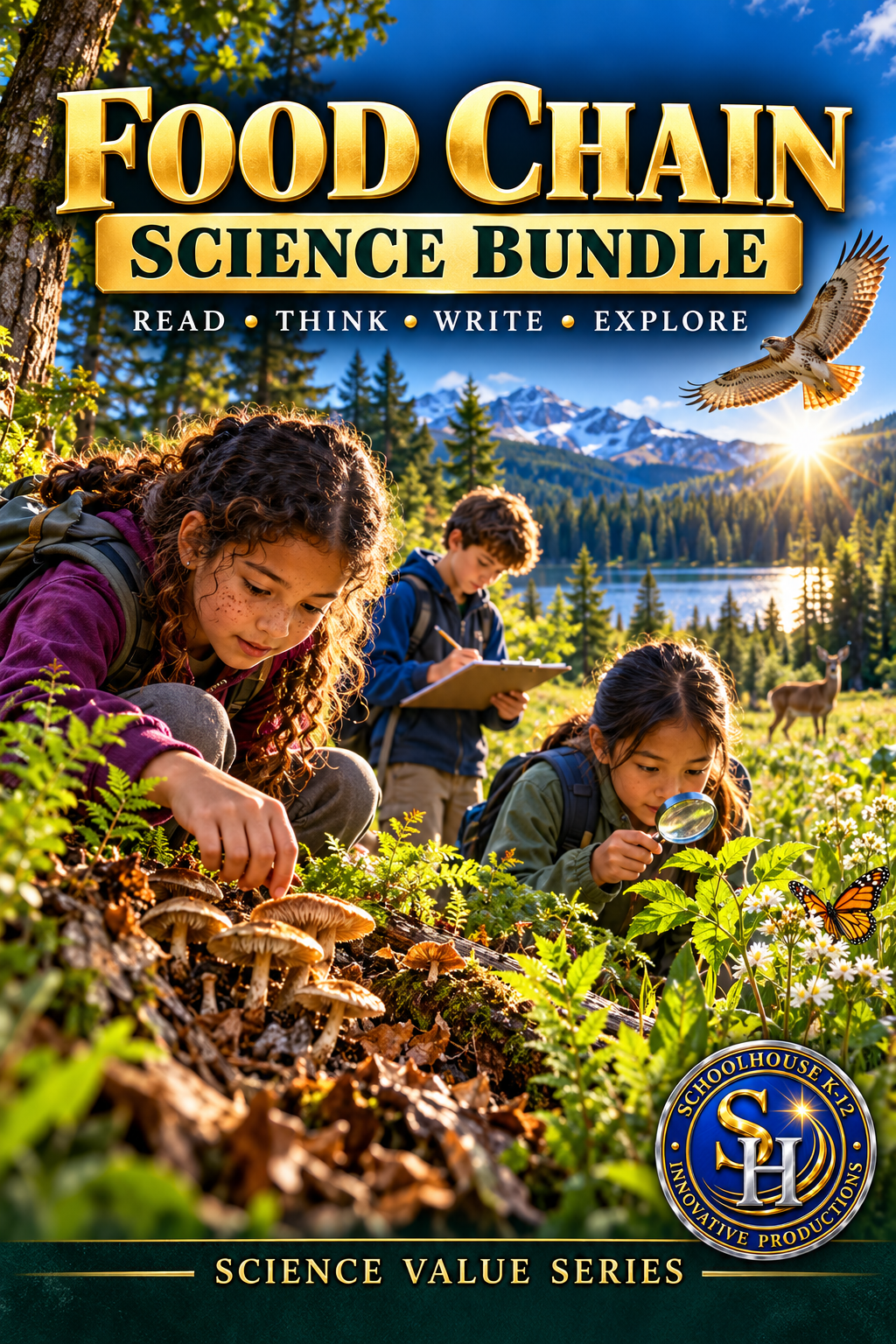 Food Chains — Five-Unit Bundle cover, Grades 3rd–6th