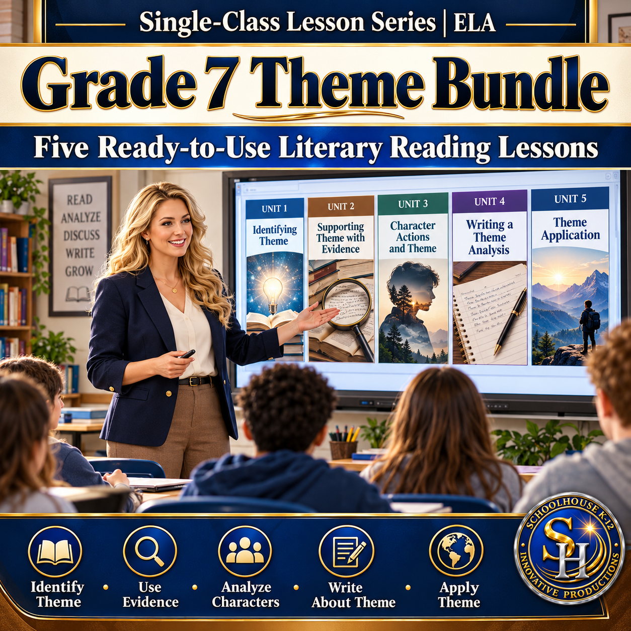 Grade 7 Theme Bundle — 5 Complete Lessons cover