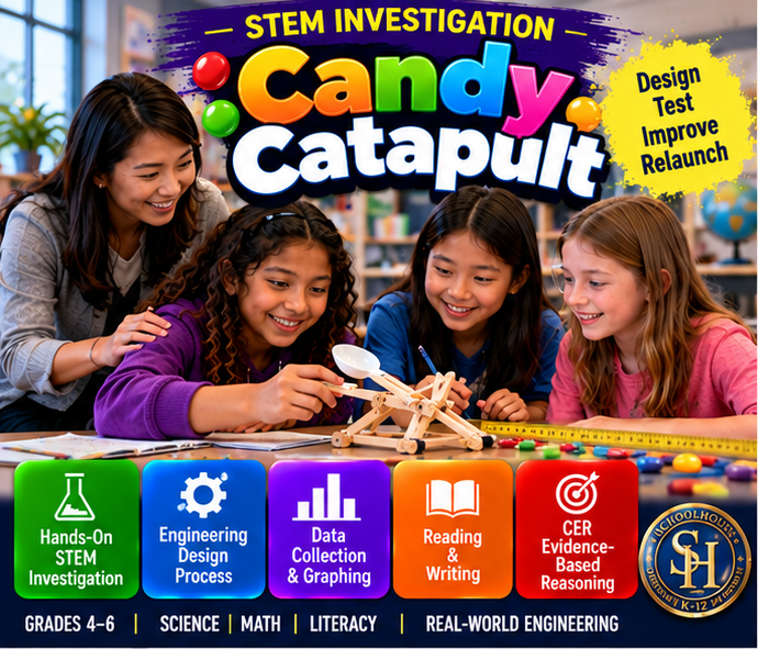 Candy Catapult | Force, Energy & Engineering cover, Grades 4th–6th