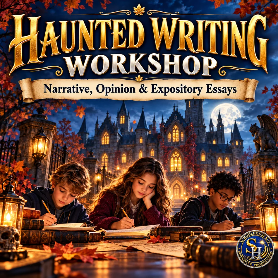 Haunted Writing Workshop — Narrative, Opinion & Expository Essays Cover 1